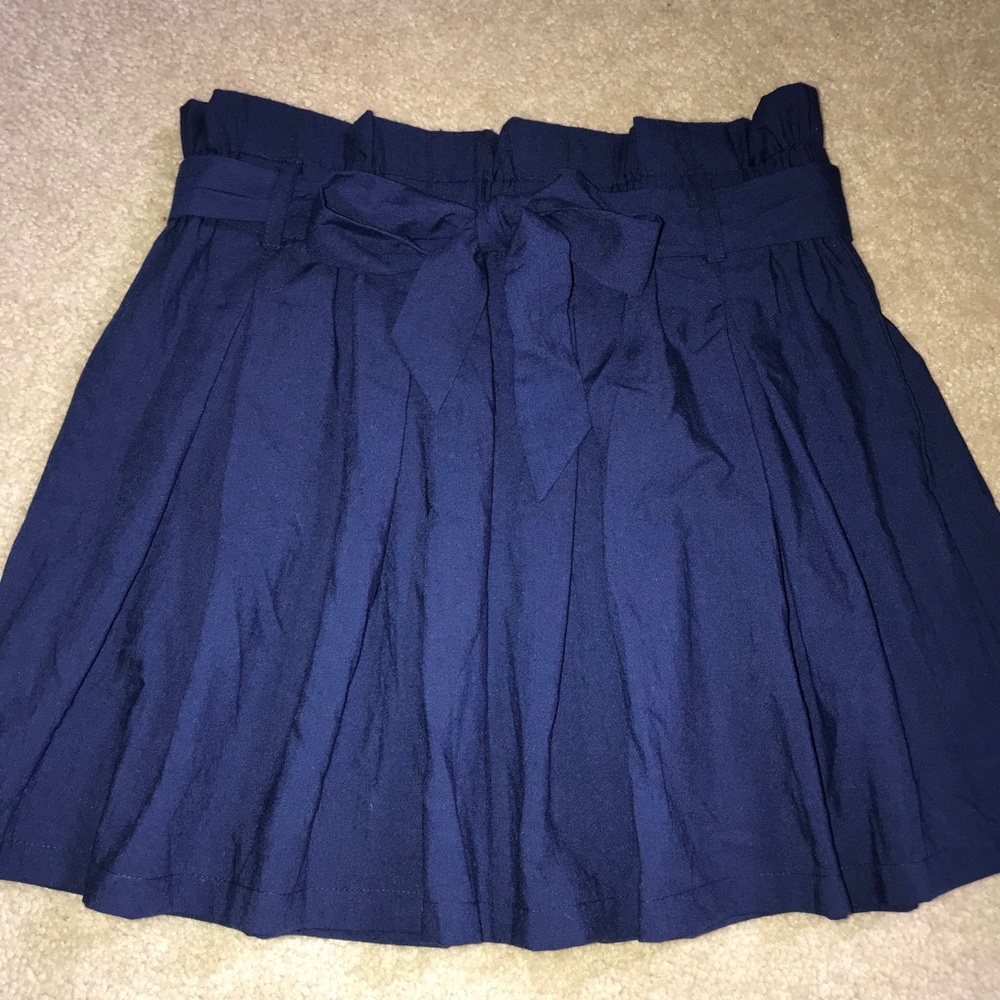 Shein Navy Belted Skirt